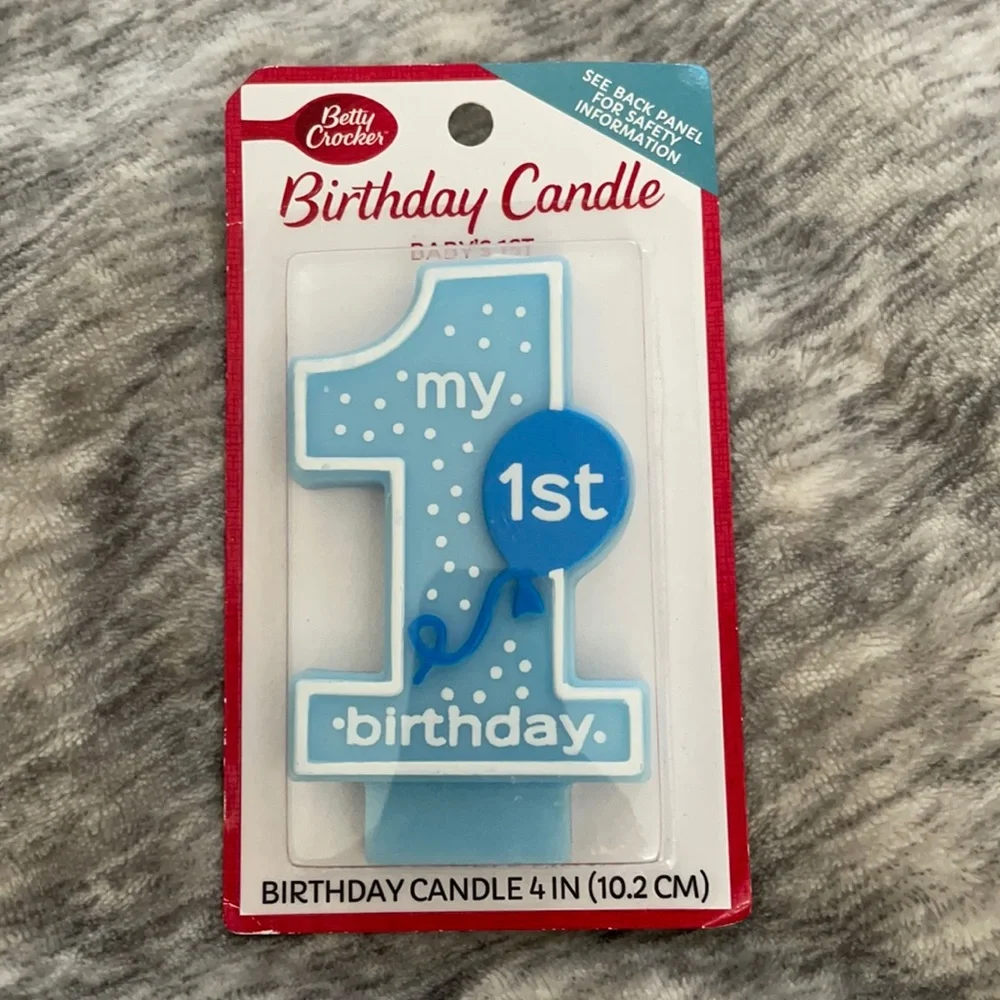 BRAND NEW Betty Crocker “Baby’s 1st Birthday Candles